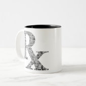 Tasse 2 Couleurs Unique pharmacie Rx (Devant gauche)