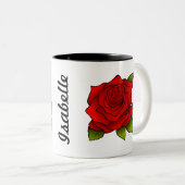 Tasse 2 Couleurs Unique Rose Rouge (Devant droit)
