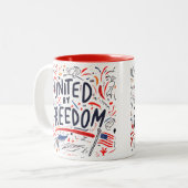 Tasse 2 Couleurs Unis par la liberté (Devant gauche)