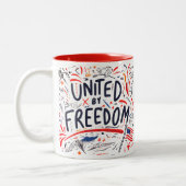 Tasse 2 Couleurs Unis par la liberté (Gauche)