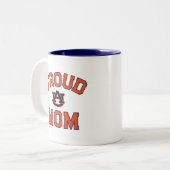 Tasse 2 Couleurs Université d'Auburn "Fier Maman" (Devant gauche)