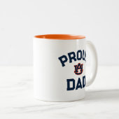 Tasse 2 Couleurs Université d'Auburn "Fier Papa" (Devant droit)