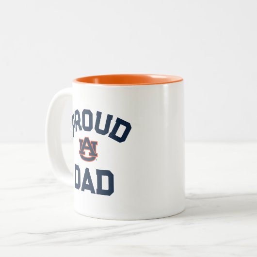 Tasse 2 Couleurs Université d'Auburn "Fier Papa" (Devant gauche)