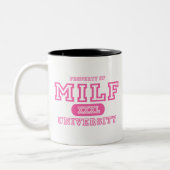 Tasse 2 Couleurs Université de MILF (Gauche)
