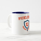 Tasse 2 Couleurs Université de Pickleball (Devant gauche)