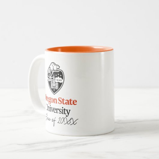 Tasse 2 Couleurs Université d'État de l'Oregon (Devant gauche)