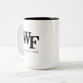 Tasse 2 Couleurs Université Wake Forest | WF (Devant gauche)