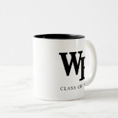 Tasse 2 Couleurs Université Wake Forest | WF (Devant droit)