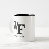 Tasse 2 Couleurs Université Wake Forest | WF (Devant gauche)