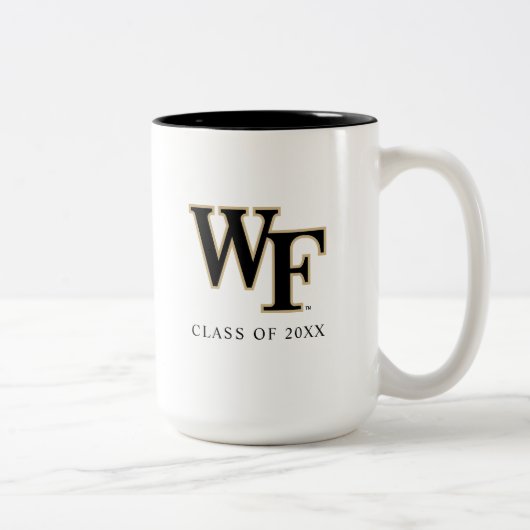 Tasse 2 Couleurs Université Wake Forest | WF (Droit)