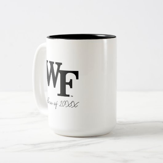 Tasse 2 Couleurs Université Wake Forest | WF (Devant gauche)
