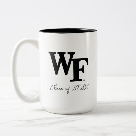 Tasse 2 Couleurs Université Wake Forest | WF (Gauche)