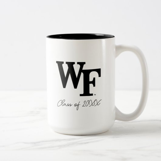 Tasse 2 Couleurs Université Wake Forest | WF (Droit)