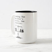 Tasse 2 Couleurs Unlocking Universe Secrets One Equation Math (Devant gauche)