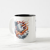 TASSE 2 COULEURS US EAGLE DESIGN (Devant gauche)