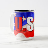 TASSE 2 COULEURS USA (Devant gauche)