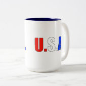 TASSE 2 COULEURS USA (Devant droit)