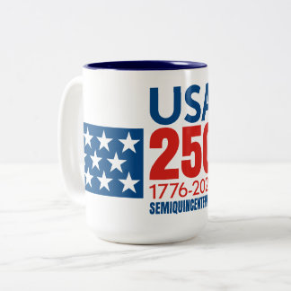 Tasse 2 Couleurs USA 250 - 250e anniversaire de l'Amérique - Étoile