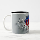 Tasse 2 Couleurs USA Mug, 4th of July Mug, Independence Day (Gauche)