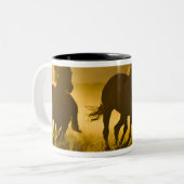 Tasse 2 Couleurs USA, Oregon, Seneca, Ponderosa Ranch. (Devant gauche)