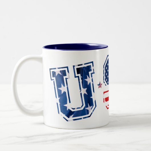 Tasse 2 Couleurs USA Patriot (Gauche)