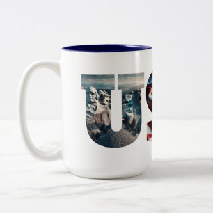 Tasse 2 Couleurs USA Patriotic Iconic American Images