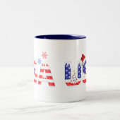Tasse 2 Couleurs USA pour Noël (Centre)