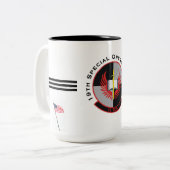 Tasse 2 Couleurs USAF - 19e escadron d'opérations spéciales. (Devant gauche)