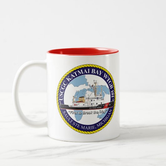 Tasse 2 Couleurs USCGC Katmai Bay WTCB 101 (Gauche)
