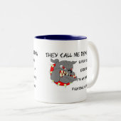 Tasse 2 Couleurs Usmc ils m'appellent chien de diable (Devant droit)