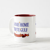 Tasse 2 Couleurs USS Leyte Gulf à la maison bienvenu (Devant gauche)