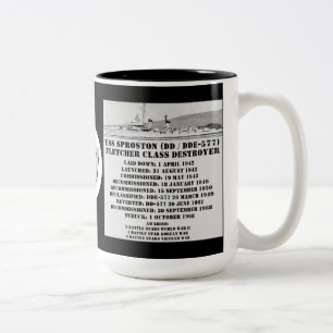 Tasse 2 Couleurs USS Sproston (densité double/DDE-577)