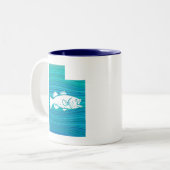 Tasse 2 Couleurs Utah Wave Fishing (Devant gauche)