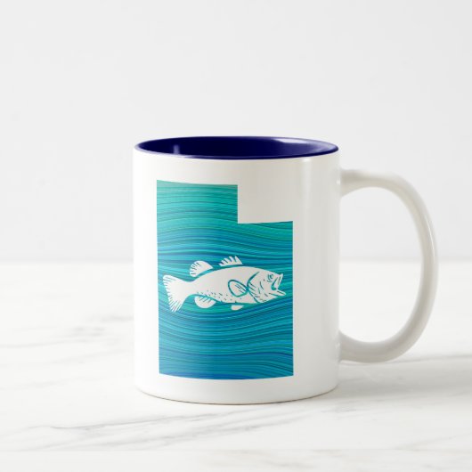 Tasse 2 Couleurs Utah Wave Fishing (Droit)