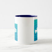 Tasse 2 Couleurs Utah Wave Fishing (Centre)