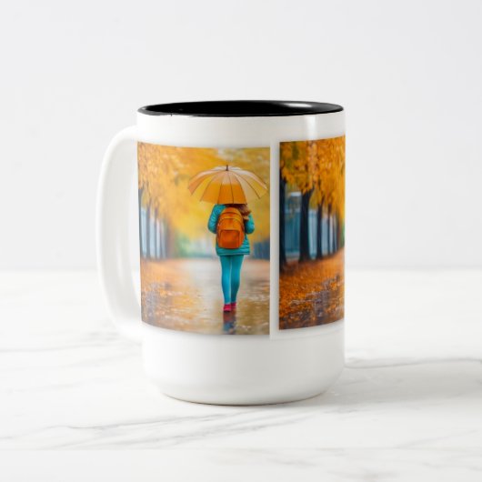 Tasse 2 Couleurs Utilisation sous pluie (Devant gauche)