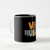 Tasse 2 Couleurs VA Infirmière Fière Profession professionnelle (Devant gauche)