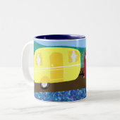Tasse 2 Couleurs Vacances Caravane (Devant gauche)