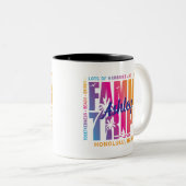 Tasse 2 Couleurs Vacances de groupe de jumelage de déplacements de  (Devant droit)