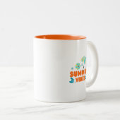 Tasse 2 Couleurs Vacances d'été vibes (Devant droit)