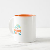 Tasse 2 Couleurs Vacances d'été vibes (Devant gauche)