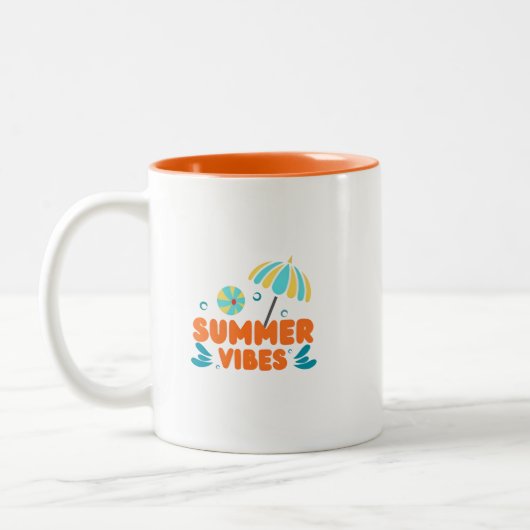 Tasse 2 Couleurs Vacances d'été vibes (Gauche)
