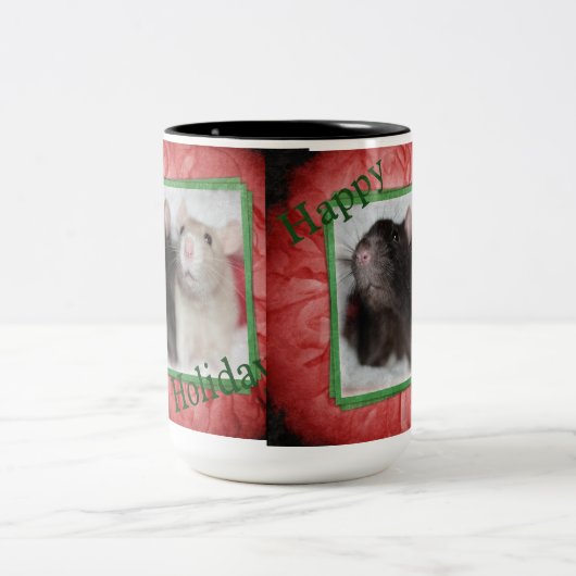 Tasse 2 Couleurs Vacances heureuses Ratties (Centre)