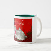 TASSE 2 COULEURS VACANCES PAISIBLES DE WESTIE (Devant droit)