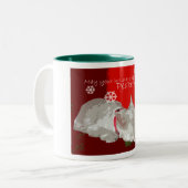 TASSE 2 COULEURS VACANCES PAISIBLES DE WESTIE (Devant gauche)