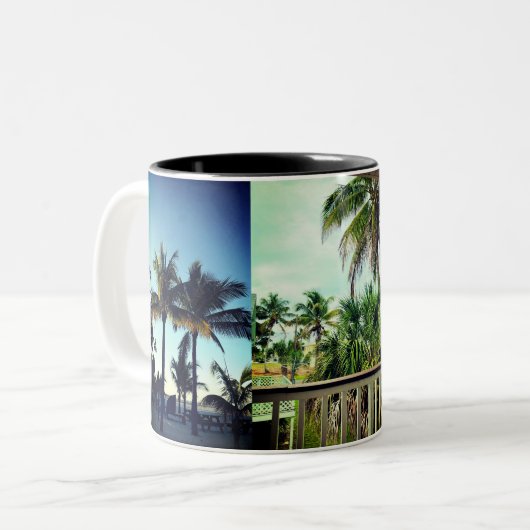 Tasse 2 Couleurs Vacances Palm Tree  (Devant gauche)