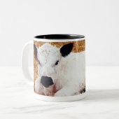 Tasse 2 Couleurs Vache à bébé, veau (Devant gauche)