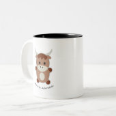 Tasse 2 Couleurs Vache adorable âgée (Devant gauche)