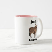 Tasse 2 Couleurs Vache animale zébu (Devant droit)