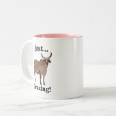 Tasse 2 Couleurs Vache animale zébu (Devant gauche)